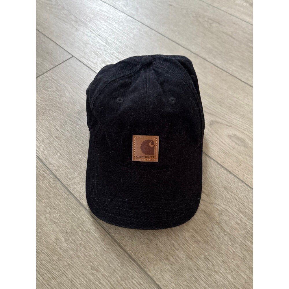 Carhartt Mens Black Odessa Cotton Canvas Adjustable Baseball Cap Hat